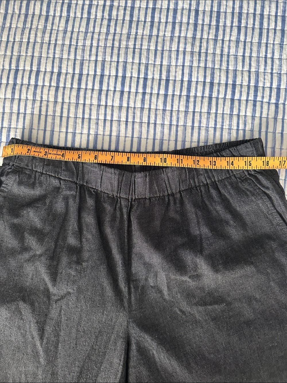 Eileen Fisher Dark Gray Pull on Pants Size Medium - Picture 3 of 9